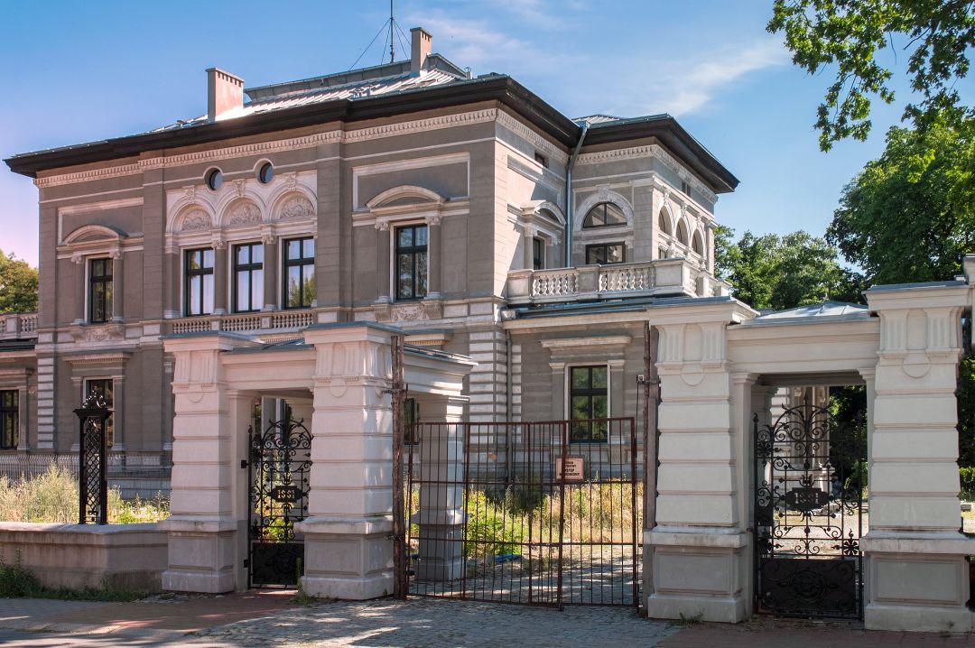 Historische Villen Lodz: Villa Grohman, Eingangsportal