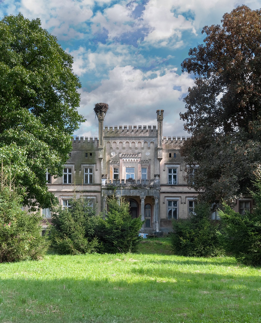 Herrenhaus Nadarzyn/Billerbeck Pommern, Außenansicht